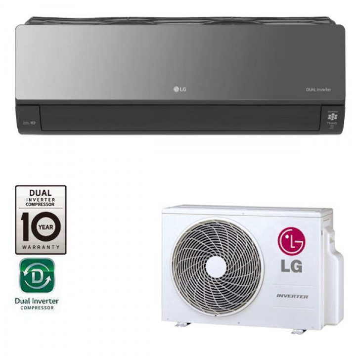 Klimatyzator ścienny LG ARTCOOOL MIRROR 5.0 kW z montażem do 4mb