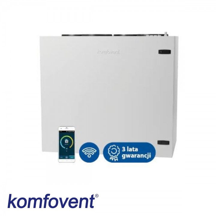 Rekuperator KOMFOVENT R600V wraz z podstawowym montażem + C6.2